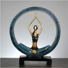 Load image into Gallery viewer, Modern Abstract Art Resin Yoga Pose Statue Yoga Studio Decorations
