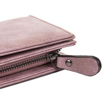 Load image into Gallery viewer, Fashion Ladies Zipper Long Dull Polish Retro PU Leather Wallet Clutch Coin Purse