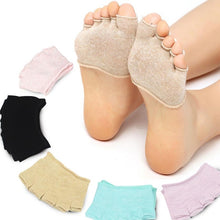 Load image into Gallery viewer, Women Invisible Non-slip Toe Socks Five Finger Socks