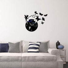 Load image into Gallery viewer, Butterfly Star 3D Acrylic Stereo Living Room Bedroom Decorating Mirror Wall Clock