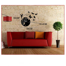 Load image into Gallery viewer, Butterfly Star 3D Acrylic Stereo Living Room Bedroom Decorating Mirror Wall Clock
