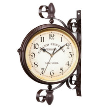Load image into Gallery viewer, Classic Creative Cafe Decoration Bar Double-sided Wall Clock, Double-sided Wall Clock