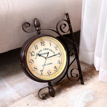 Load image into Gallery viewer, Classic Creative Cafe Decoration Bar Double-sided Wall Clock, Double-sided Wall Clock
