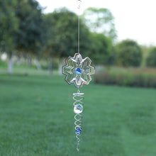 Load image into Gallery viewer, Foldable Metal Sheets Iron Wire Wind Chimes Home Garden Decoration