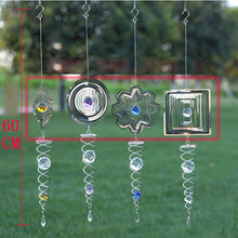 Load image into Gallery viewer, Foldable Metal Sheets Iron Wire Wind Chimes Home Garden Decoration