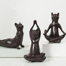 Load image into Gallery viewer, Yoga Cat Animal Figurine Home Decoration Crafts