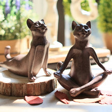 Load image into Gallery viewer, Yoga Cat Animal Figurine Home Decoration Crafts