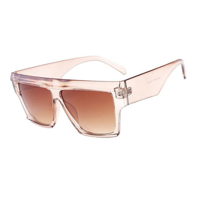 Women Oversized Square Frame Sunglasses Gradient Shades Sun Glasses