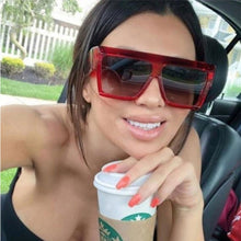 Load image into Gallery viewer, Women Oversized Square Frame Sunglasses Gradient Shades Sun Glasses