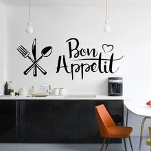 Load image into Gallery viewer, DIY Knife And Fork Removable Wall Decal Family Mural Art 3D Home Decor