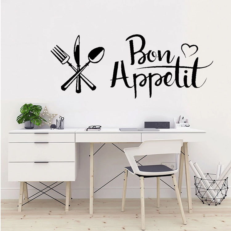 DIY Knife And Fork Removable Wall Decal Family Mural Art 3D Home Decor