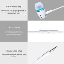 Load image into Gallery viewer, 3.5mm Wired Earphone Earbuds Stereo Sound Metal Bass Headset with Mic for Smart Phone