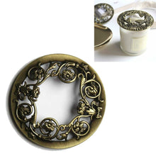 Load image into Gallery viewer, Built-in Wrought Iron Polythermal Anti-hanging Wall Scented Candle Zinc Alloy Smart Cover, Flower Section, Golden Snowflake, Holy Fruit, Butterfly Love Flower, 3D Butterfly, Dragonfly
