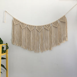 Vintage Handmade Lace Fringe Wall Hanging Home Decoration