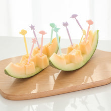 Load image into Gallery viewer, Creative Animal Cartoon Fruit Cake Fork Sign, Random Color Delivery