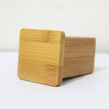 Load image into Gallery viewer, 2 PCS Natural Bamboo Toothpick Box Square Restaurant Hotel Toothpick Can with Lid, Bamboo Toothpick Box