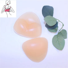 Load image into Gallery viewer, 1 Pair Cute Triangle Silicone Enlarged Underwear Chest Pad Summer Swimsuit Bikini Insert