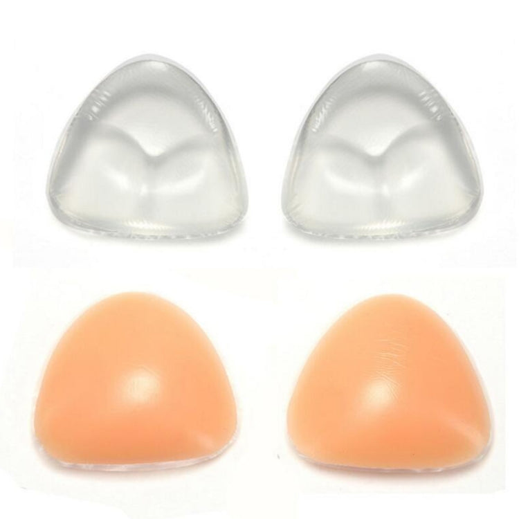 1 Pair Cute Triangle Silicone Enlarged Underwear Chest Pad Summer Swimsuit Bikini Insert