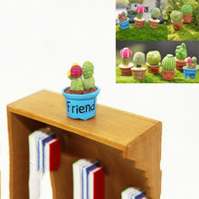 Load image into Gallery viewer, Mini Cute Potted Artificial Plant Flower Miniature Doll House Decoration Accessories, Blue, Baby, Love Heart, Flower, Love