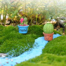Load image into Gallery viewer, Mini Cute Potted Artificial Plant Flower Miniature Doll House Decoration Accessories, Blue, Baby, Love Heart, Flower, Love