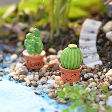 Load image into Gallery viewer, Mini Cute Potted Artificial Plant Flower Miniature Doll House Decoration Accessories, Blue, Baby, Love Heart, Flower, Love
