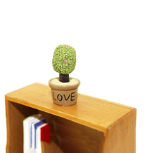 Load image into Gallery viewer, Mini Cute Potted Artificial Plant Flower Miniature Doll House Decoration Accessories, Blue, Baby, Love Heart, Flower, Love