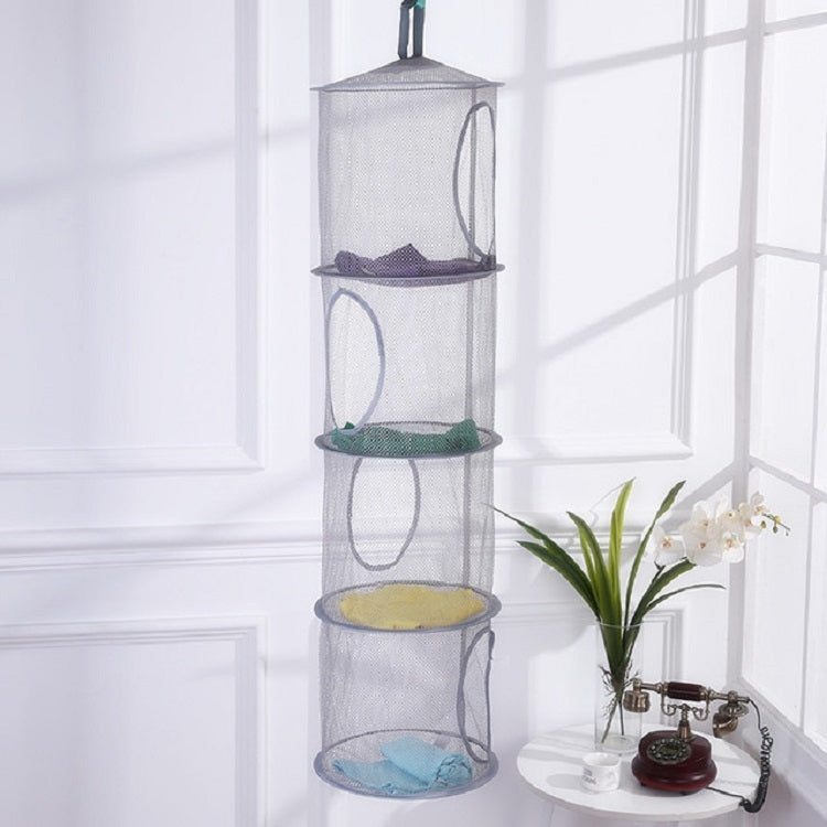 Foldable and Ventilated Four Box Toy Storage and Drying Basket