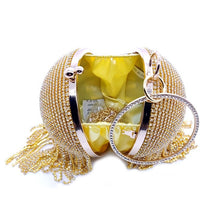 Load image into Gallery viewer, Diamond Tassel Women Party Metal Crystal Clutches Evening Bags Wedding Bag Bridal Shoulder Handbag
