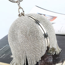 Load image into Gallery viewer, Diamond Tassel Women Party Metal Crystal Clutches Evening Bags Wedding Bag Bridal Shoulder Handbag