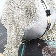 Load image into Gallery viewer, Diamond Tassel Women Party Metal Crystal Clutches Evening Bags Wedding Bag Bridal Shoulder Handbag