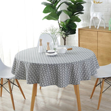 Load image into Gallery viewer, Polyester Cotton Round Tablecloth Dust-proof Cotton and Linen Printing Tablecloth, 100cm, 120cm, 150cm