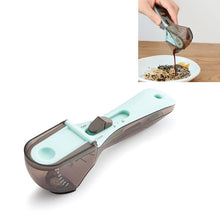 Load image into Gallery viewer, Kitchen Tool Plastic Measuring Spoon Adjustable Baking Tool Measuring Spoon, 1 Large 1 Small Set, 4 PCS Small, 3 PCS Large