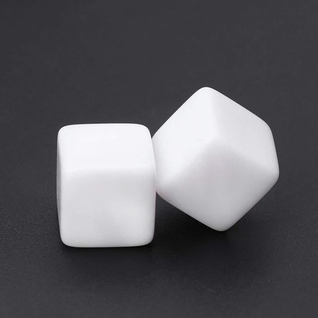 12 PCS Blank Acrylic Dice Party Family Fun Games Children Toys