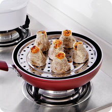 Load image into Gallery viewer, Multifunctional Waterproof Shelf Steaming Tray Stainless Steel Steaming Grid Cage Steaming Sheet Steaming Rack, 20cm, 22cm, 24cm, 26cm
