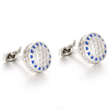 Load image into Gallery viewer, French Cufflinks Round crystal cufflinks