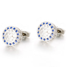 Load image into Gallery viewer, French Cufflinks Round crystal cufflinks