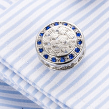 Load image into Gallery viewer, French Cufflinks Round crystal cufflinks