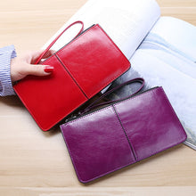Load image into Gallery viewer, Women Zip Wallet Long Clutch Multi Card Holder Wallet Wrist Wallet