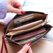 Load image into Gallery viewer, Women Zip Wallet Long Clutch Multi Card Holder Wallet Wrist Wallet
