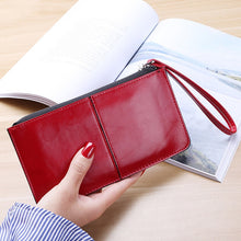 Load image into Gallery viewer, Women Zip Wallet Long Clutch Multi Card Holder Wallet Wrist Wallet