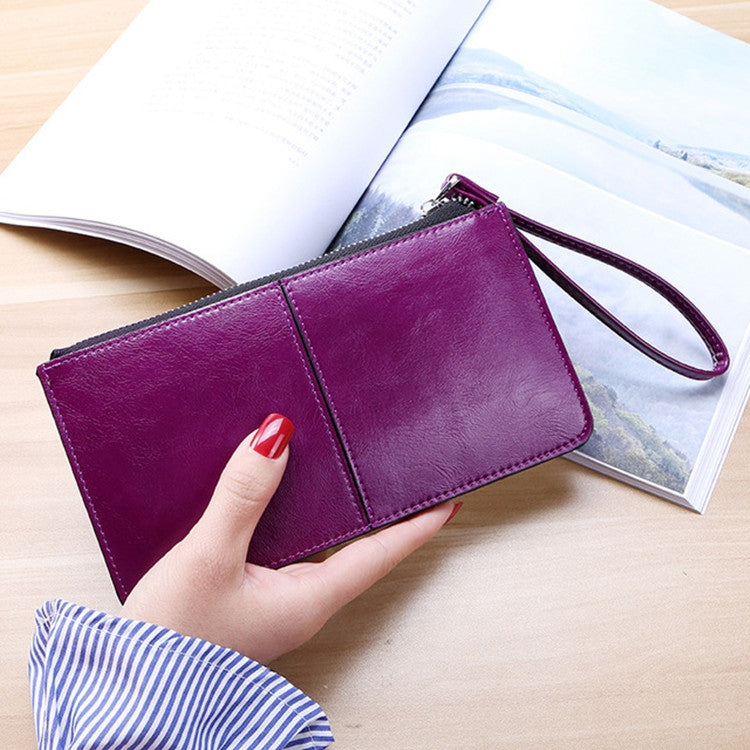 Women Zip Wallet Long Clutch Multi Card Holder Wallet Wrist Wallet