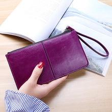 Load image into Gallery viewer, Women Zip Wallet Long Clutch Multi Card Holder Wallet Wrist Wallet