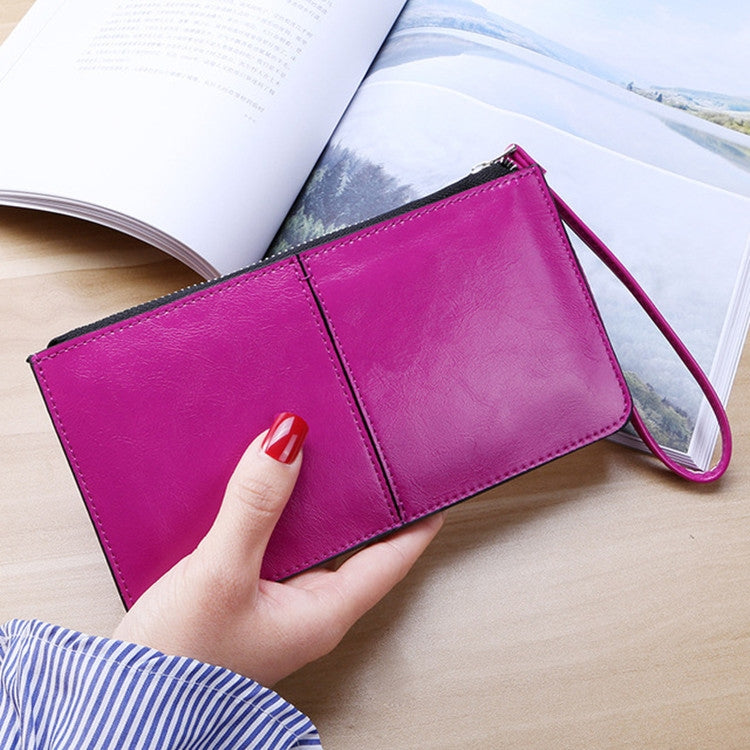 Women Zip Wallet Long Clutch Multi Card Holder Wallet Wrist Wallet