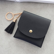Load image into Gallery viewer, Fashion Women Wallet Short Leather Mini Casual ID Card Holders Bags Ladies Coin Clutch Tassel Bag