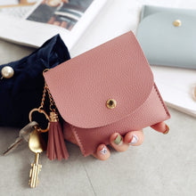 Load image into Gallery viewer, Fashion Women Wallet Short Leather Mini Casual ID Card Holders Bags Ladies Coin Clutch Tassel Bag