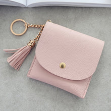 Load image into Gallery viewer, Fashion Women Wallet Short Leather Mini Casual ID Card Holders Bags Ladies Coin Clutch Tassel Bag