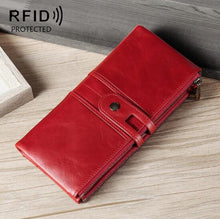 Load image into Gallery viewer, Ladies Genuine Leather Long Wallet Anti-theft Card Bag Multifunctional Clutch Bag