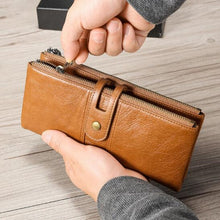 Load image into Gallery viewer, Ladies Genuine Leather Long Wallet Anti-theft Card Bag Multifunctional Clutch Bag