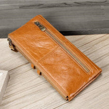 Load image into Gallery viewer, Ladies Genuine Leather Long Wallet Anti-theft Card Bag Multifunctional Clutch Bag