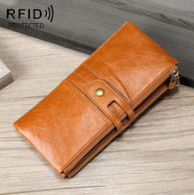 Load image into Gallery viewer, Ladies Genuine Leather Long Wallet Anti-theft Card Bag Multifunctional Clutch Bag